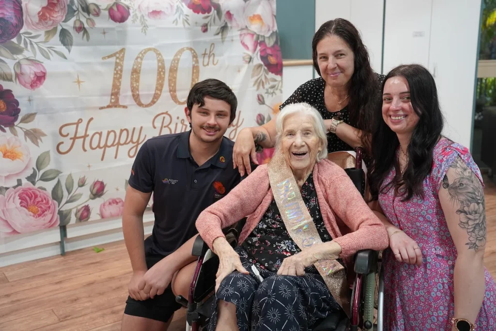 Centenarian Honoured at Wishart Gardens