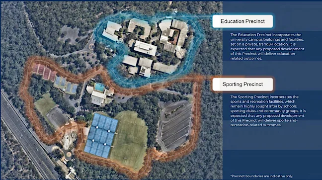 Site of the abandoned Griffith University Mt Gravatt Campus