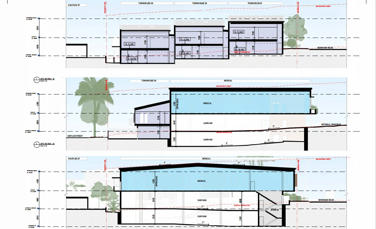 Medical centre and townhouses 